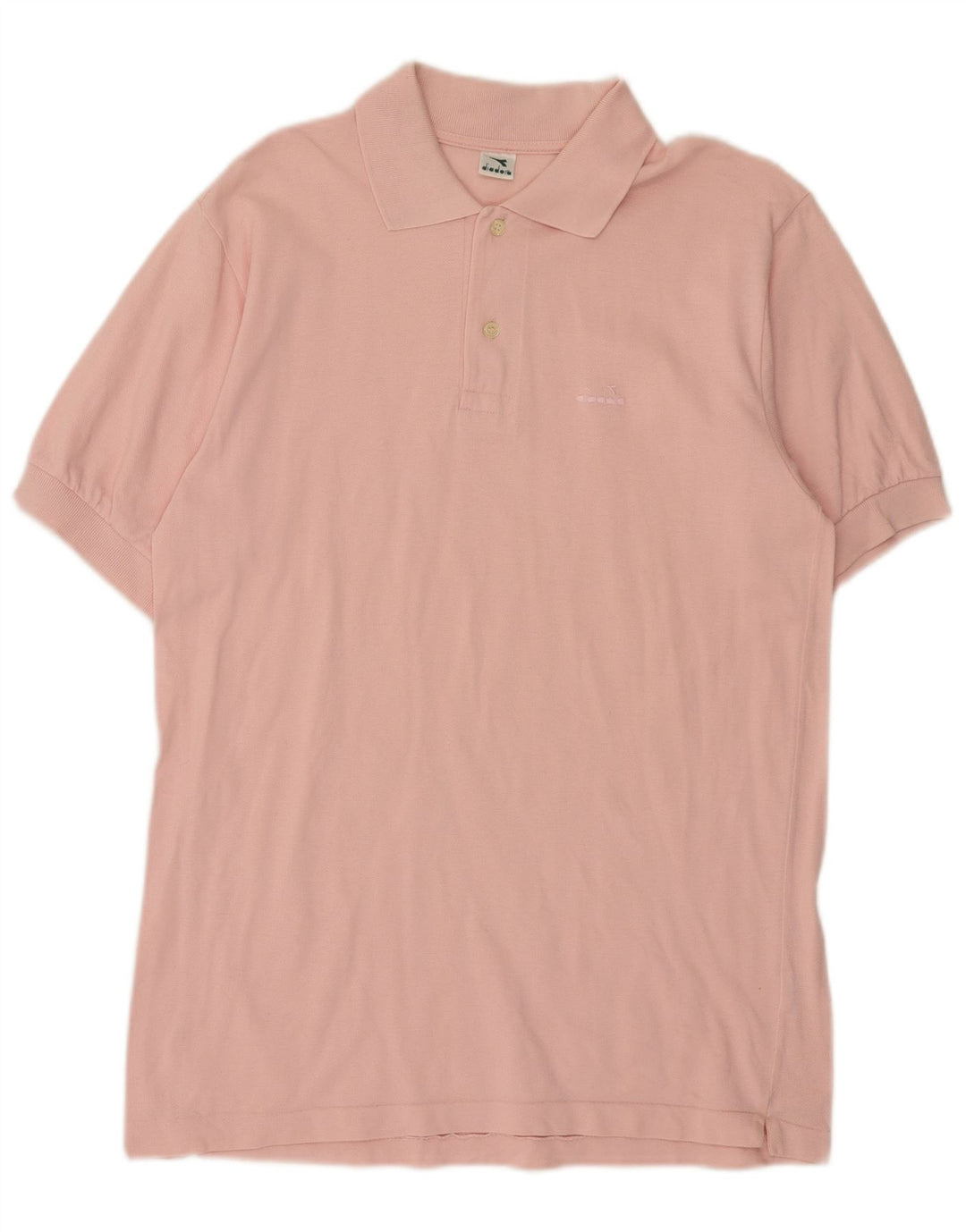 Diadora Herren-Poloshirt aus mittelrosa Baumwolle