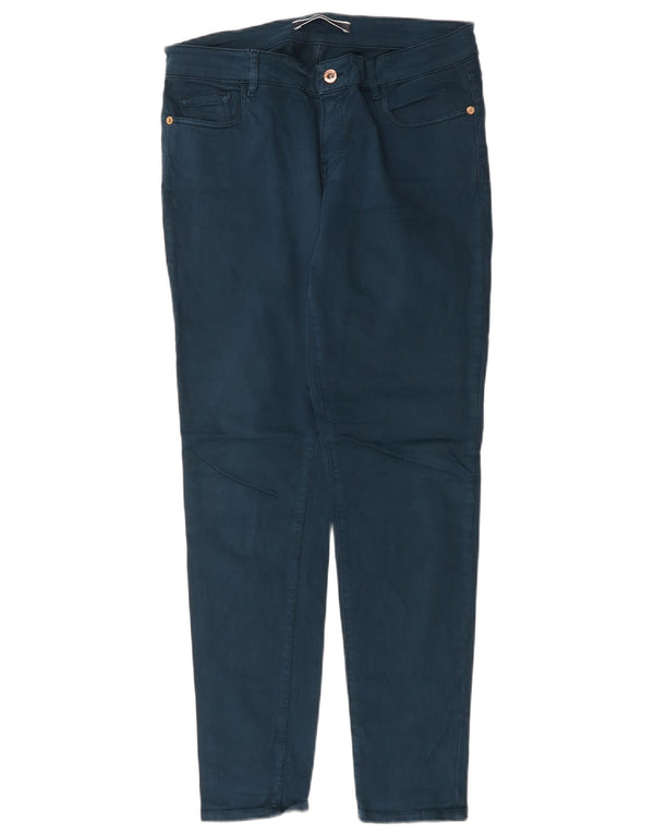 Massimo Dutti Damen Skinny Freizeithose EU 42 Large W32 L30 Marineblau
