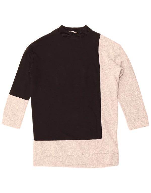 Zara Damen-Sweatshirt in Übergröße, Gr. 10, Größe S, Schwarz, Farbblock