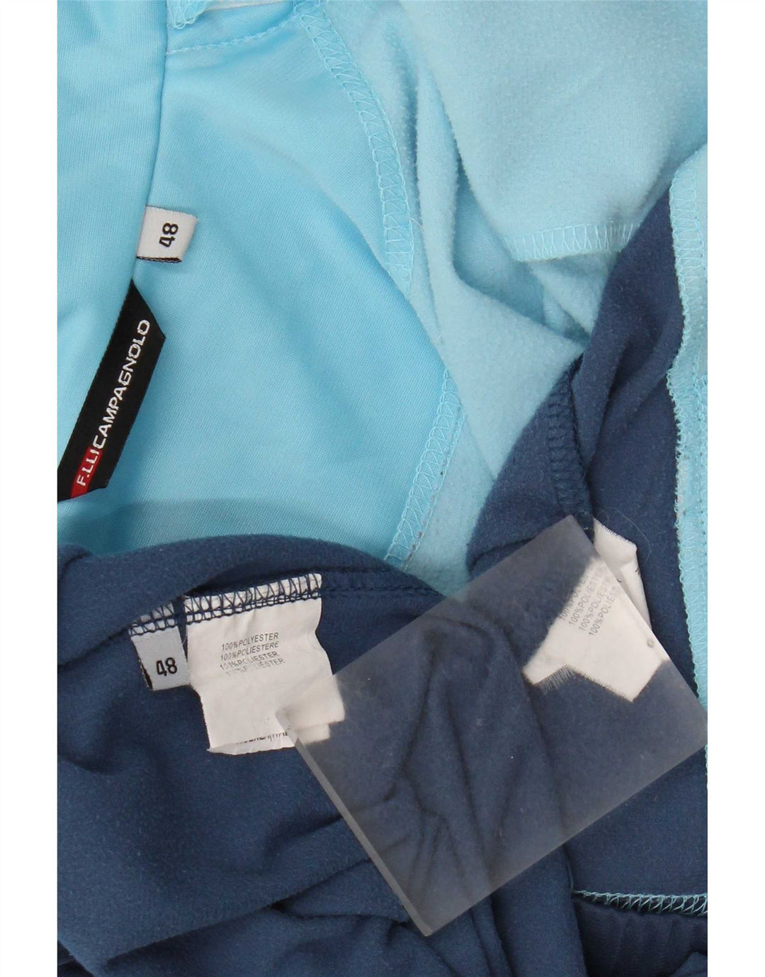 F.LLI Campagnolo Damen-Trainingsanzug, vollständig, Größe 48, XL, blaues Farbblock-Polyester