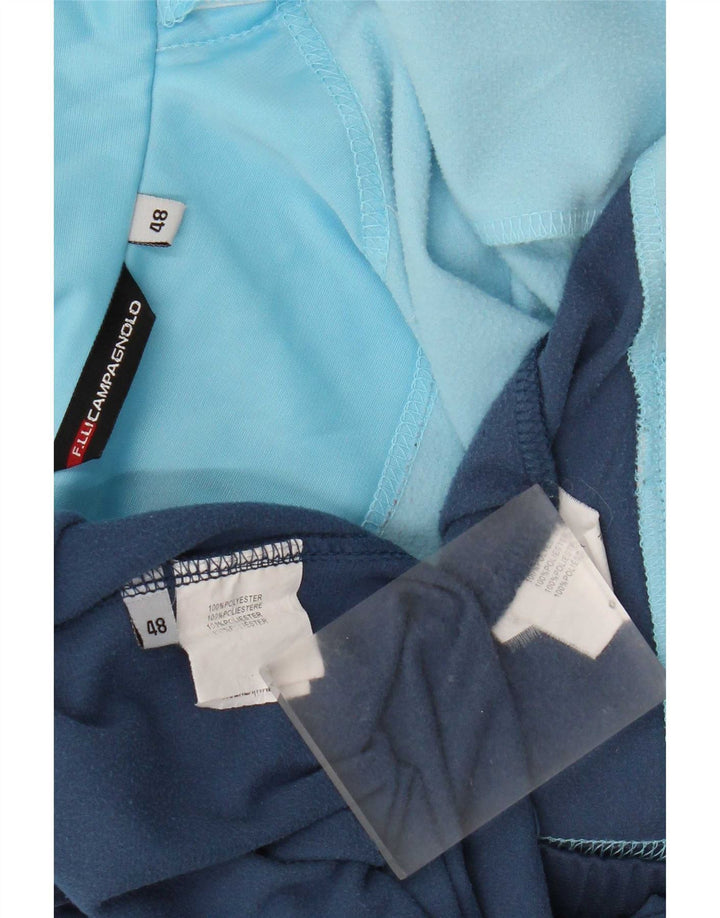 F.LLI Campagnolo Damen-Trainingsanzug, vollständig, Größe 48, XL, blaues Farbblock-Polyester