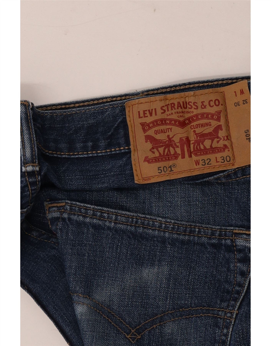 Levi's Herren 501 Straight Jeans W32 L30 Blau