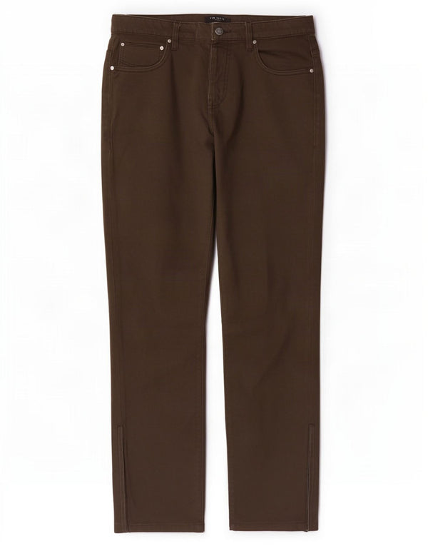 Ted Baker Slim Freizeithose für Herren, W32, L31, Khaki, Baumwolle