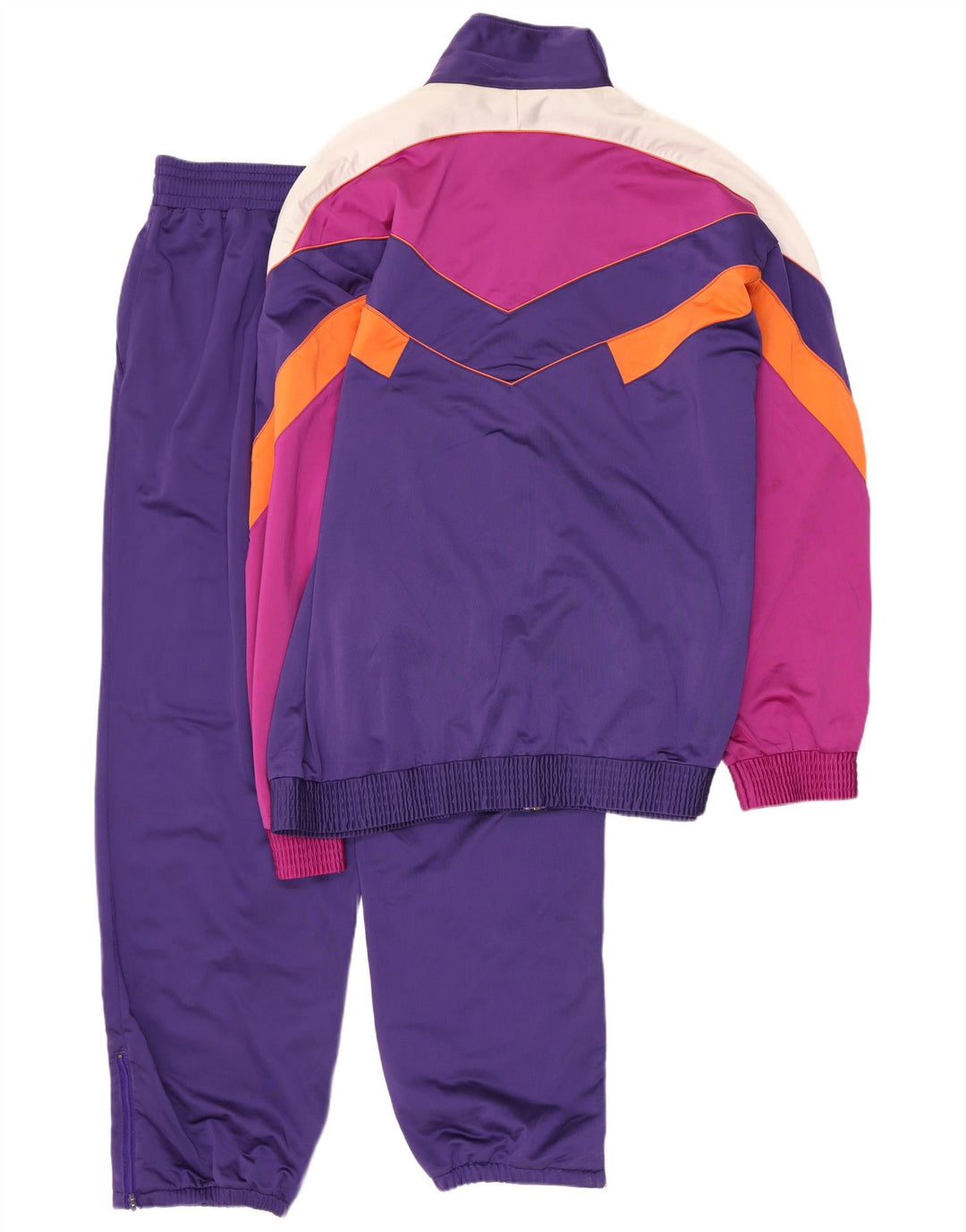 Brugi Herren-Trainingsanzug, XL, violett, Farbblock-Polyester