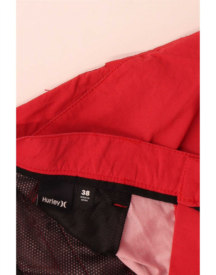 Hurley Herren Chinoshorts W38 XL Rot Polyester
