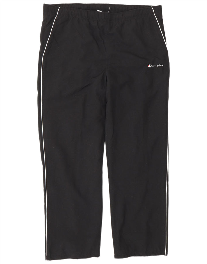 Champion Herren-Trainingshose XL, schwarzes Polyester