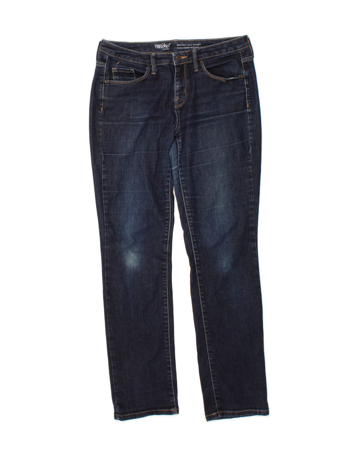 MOSSIMO Womens Mid Rise Curvy Straight Jeans US 6 Medium W28 L30 Navy Blue Vintage Mossimo and Second-Hand Mossimo from Messina Hembry 