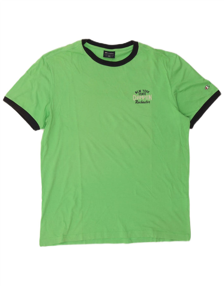Champion Herren T-Shirt Top 2XL Grüne Baumwolle