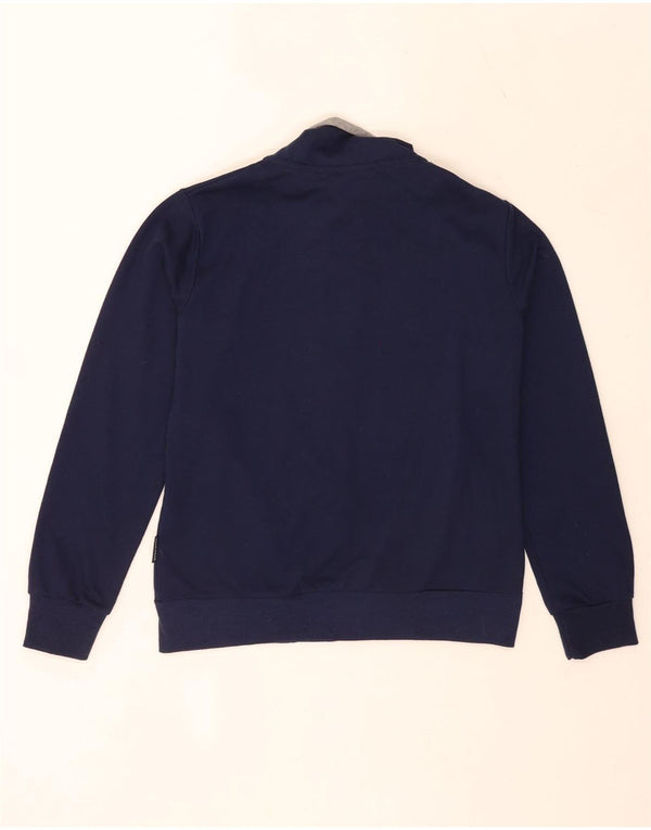 Diadora Damen-Trainingsanzug-Top-Jacke, UK 14, mittleres Marineblau, Farbblock