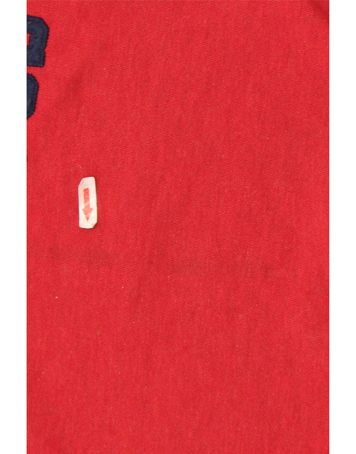 Superdry Herren-Sweatshirt mit Grafik, Größe L, aus roter Baumwolle