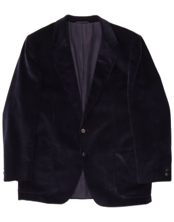 Roy Robson Herren 2-Knopf-Blazer aus Cord, UK 38, mittleres Marineblau