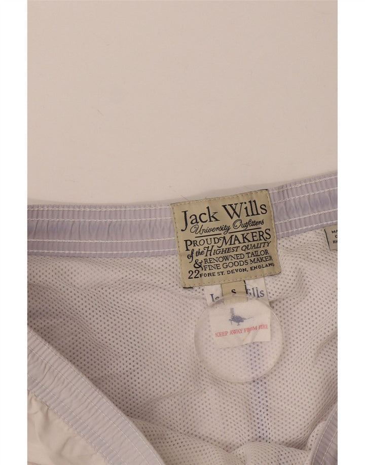Jack Wills Herren-Badeshorts mit Grafik, Größe S, aus blauer Baumwolle