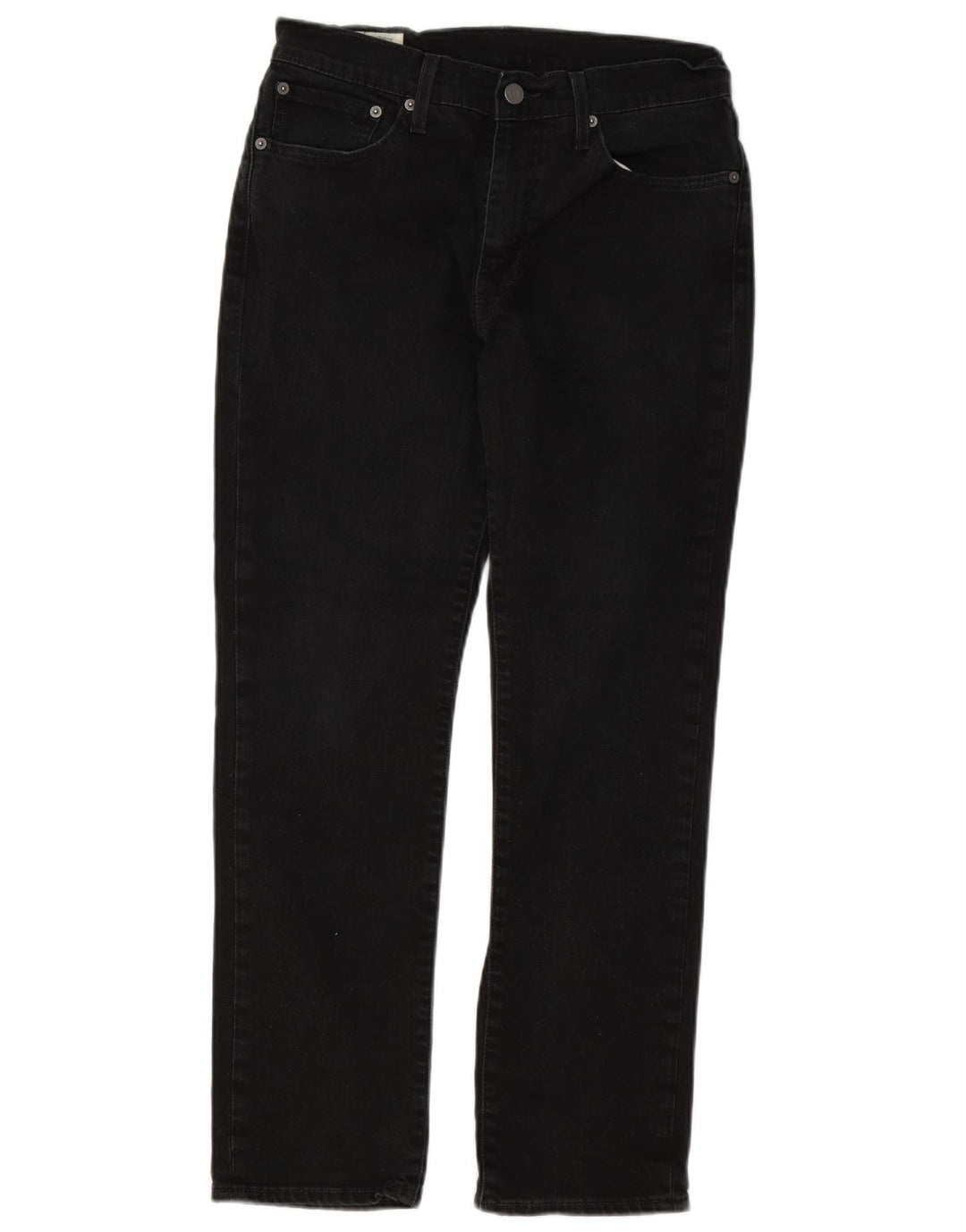 Levi's Herren Straight Jeans W31 L28 Schwarze Baumwolle