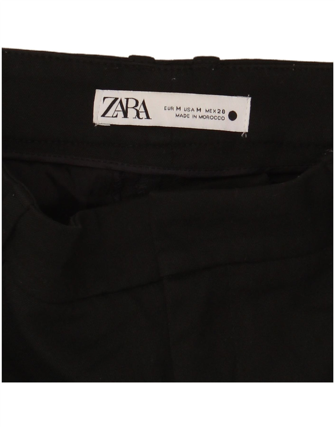 Slim-Anzughose für Damen von Zara, Größe M, W28, L30, Schwarz