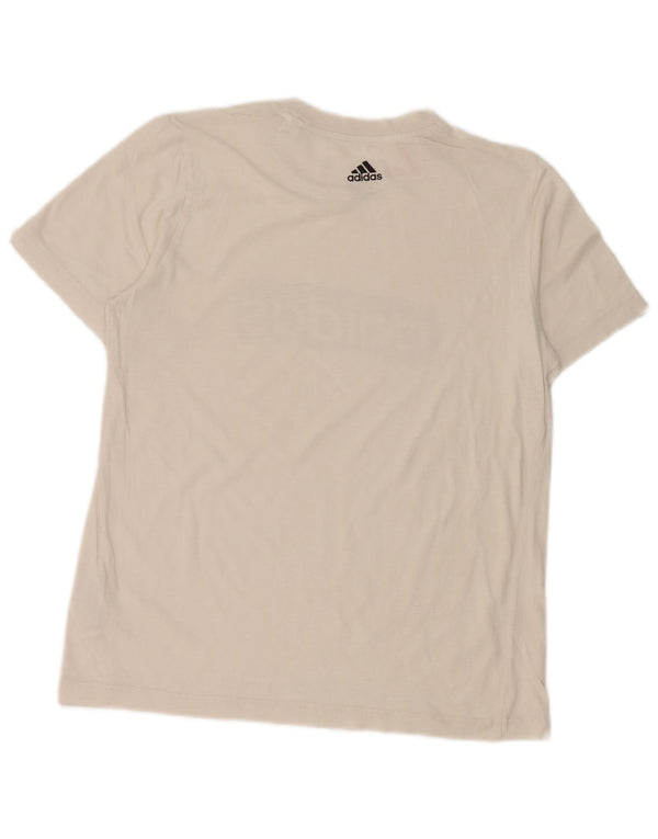 Adidas Jungen T-Shirt mit Grafik, 13–14 Jahre, weiße Baumwolle