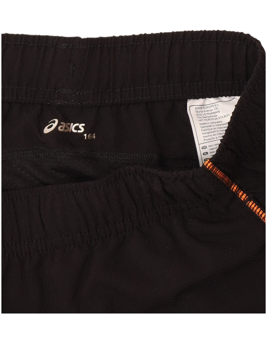 Asics Jungen Sportshorts 13–14 Jahre, schwarzes Polyester