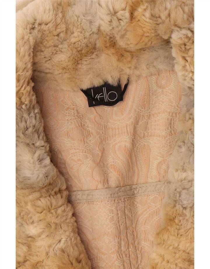 Kello Damen-Blazer mit durchgehendem Reißverschluss, UK 14, Mittelbeige, Paisleymuster