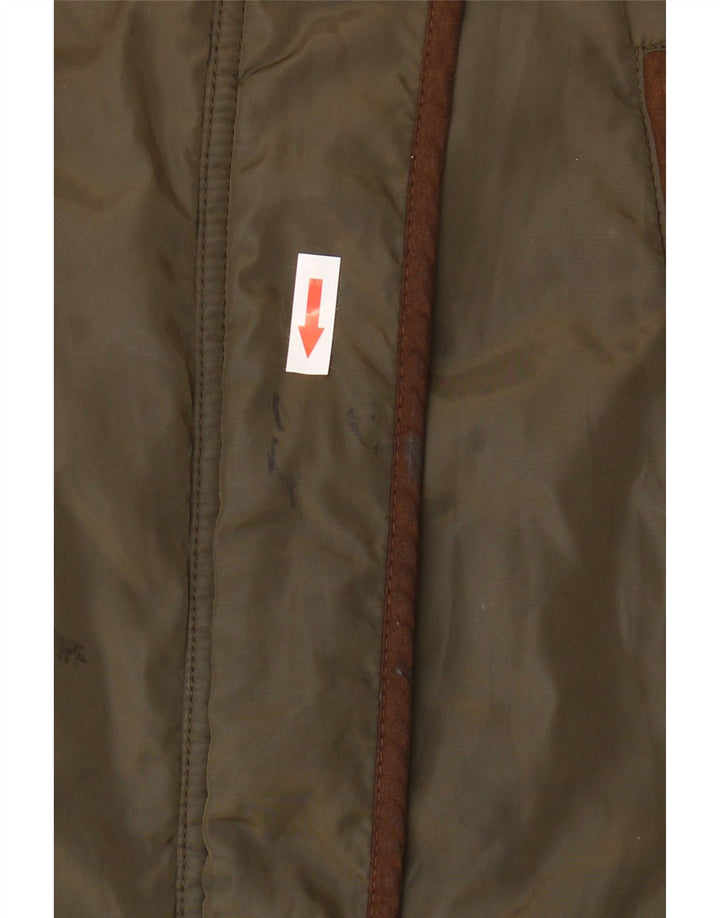 Zara Damen Militär-Steppjacke UK 16 Large Khaki