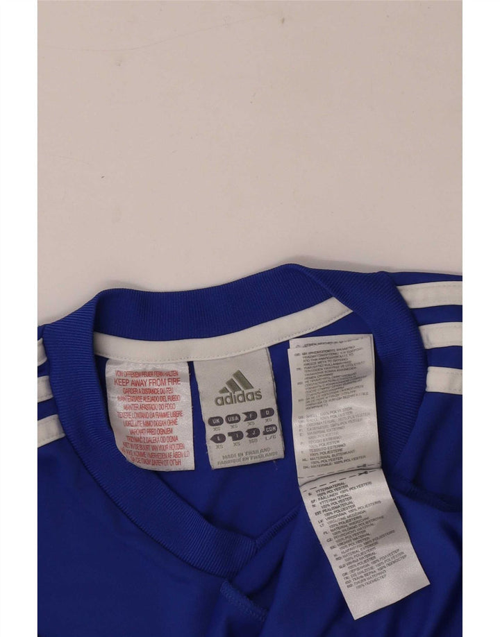Adidas Herren Climalite Graphic T-Shirt Top XS Blau Polyester