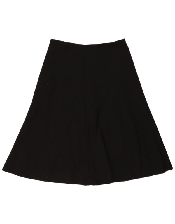 Marks & Spencer Damen-Rock in A-Linie mit hoher Taille, UK 14, Größe L W29, schwarz kariert