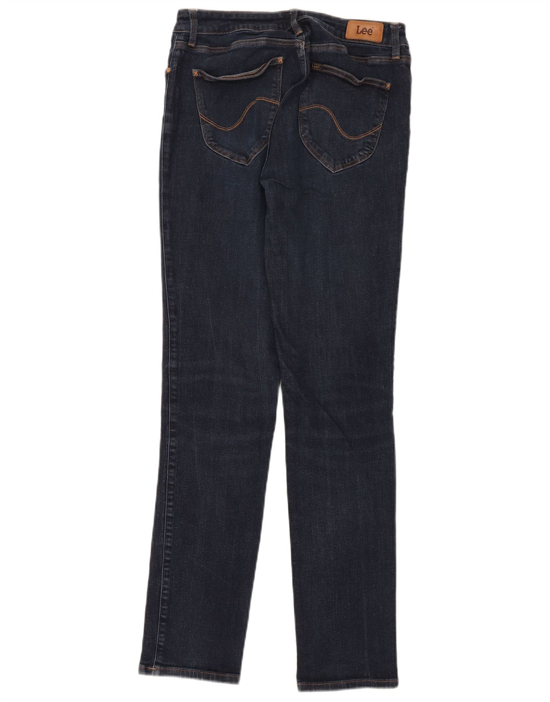LEE Damen Marion Straight Jeans W30 L33 Blaue Baumwolle