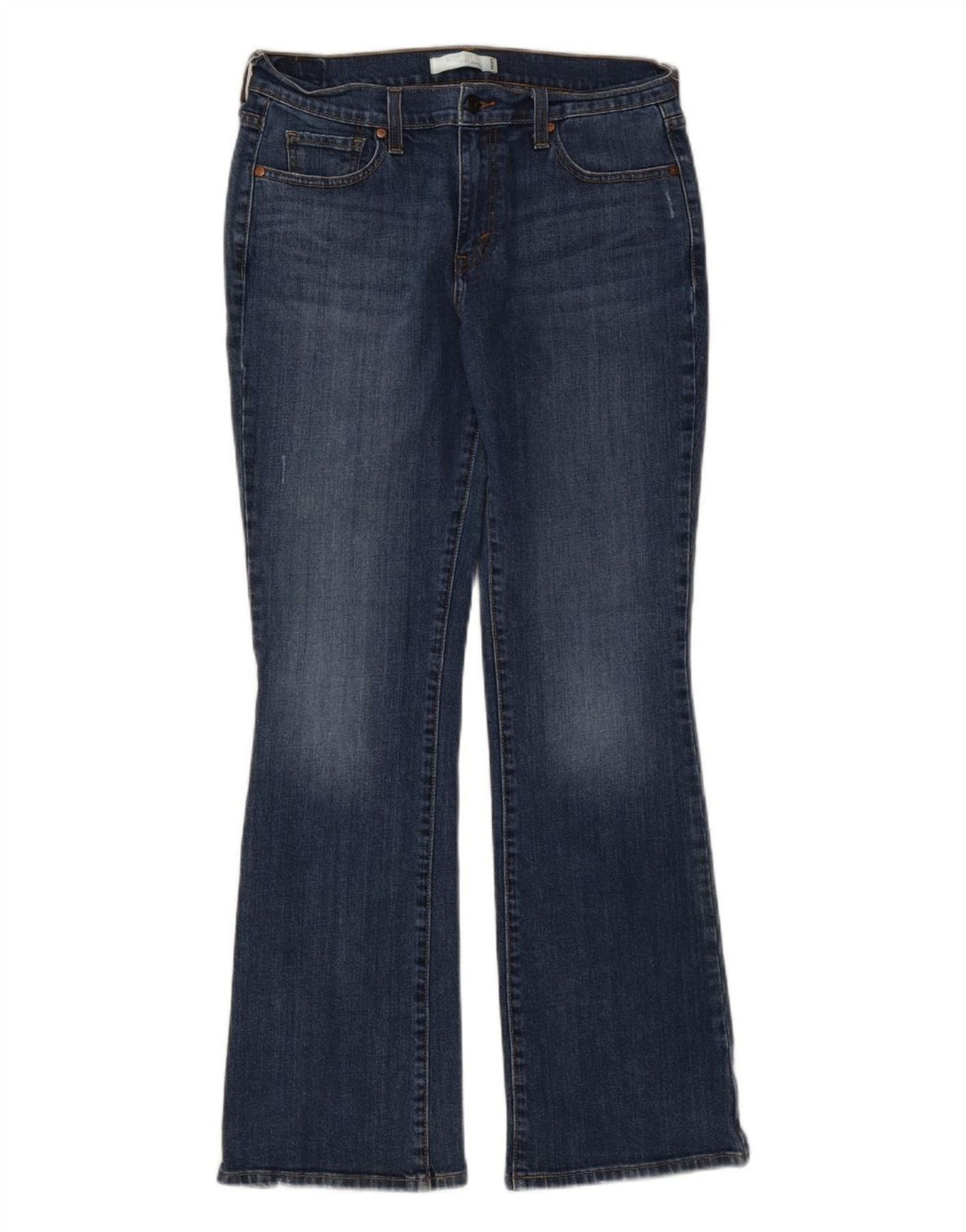 LEVI'S Damen 515 Bootcut Jeans US 10 Large W32 L31 Blaue Baumwolle