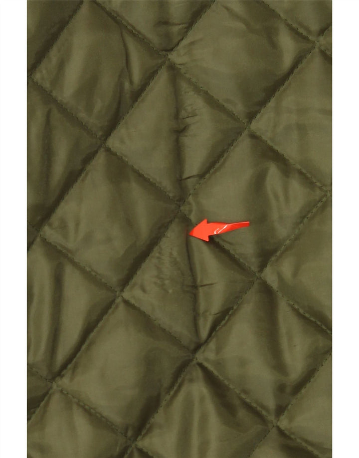 VINTAGE Herren Steppjacke UK 42 XL Khaki Polyester