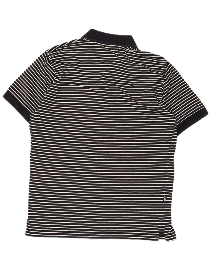 Franklin & Marshall Herren-Poloshirt, mittelgroß, Marineblau gestreift