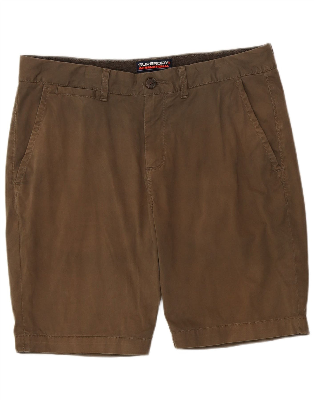 Superdry Herren Chinoshorts W36 Large Khaki Baumwolle