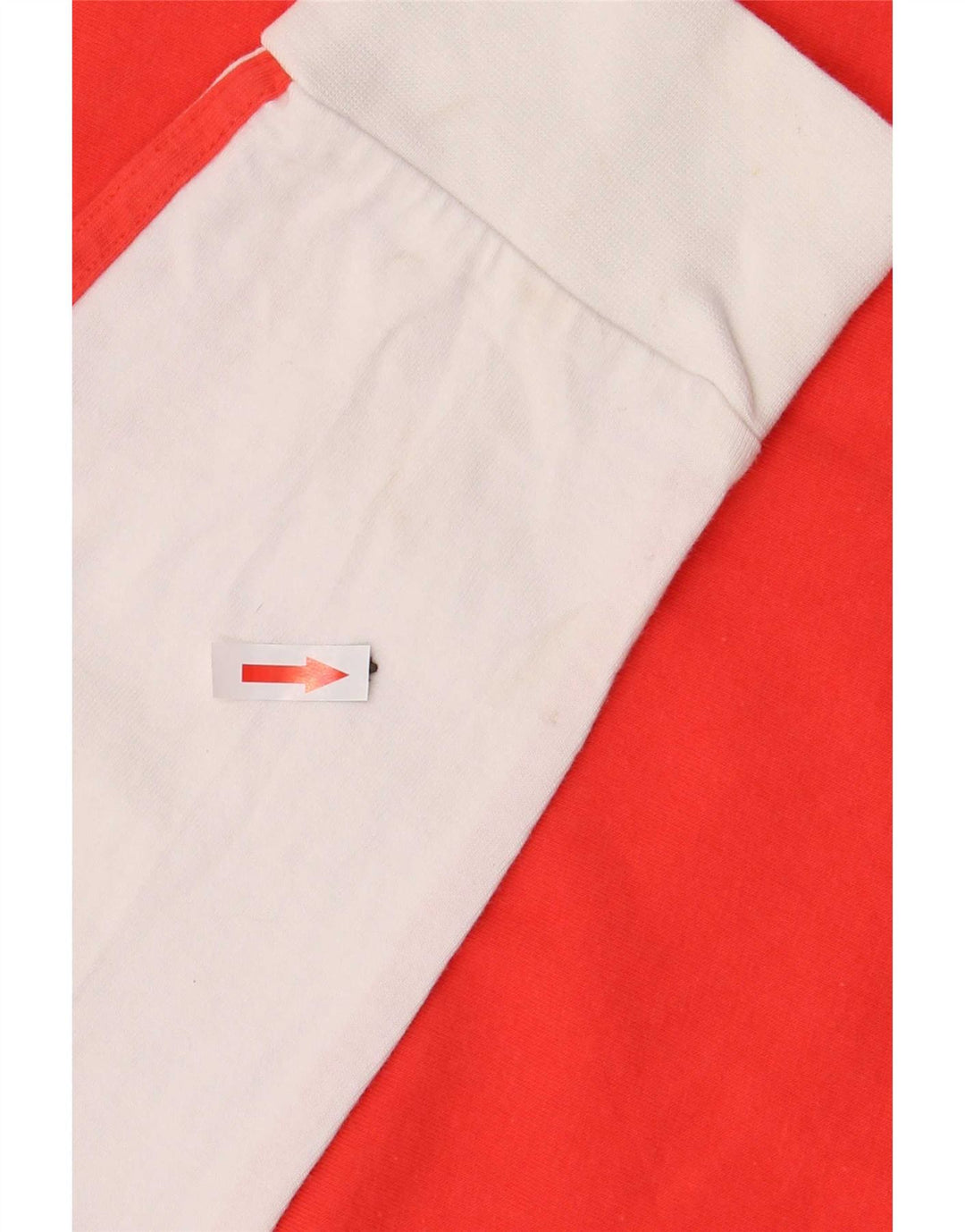 Adidas Herren-Oberteil aus langärmliger mittelroter Colourblock-Baumwolle