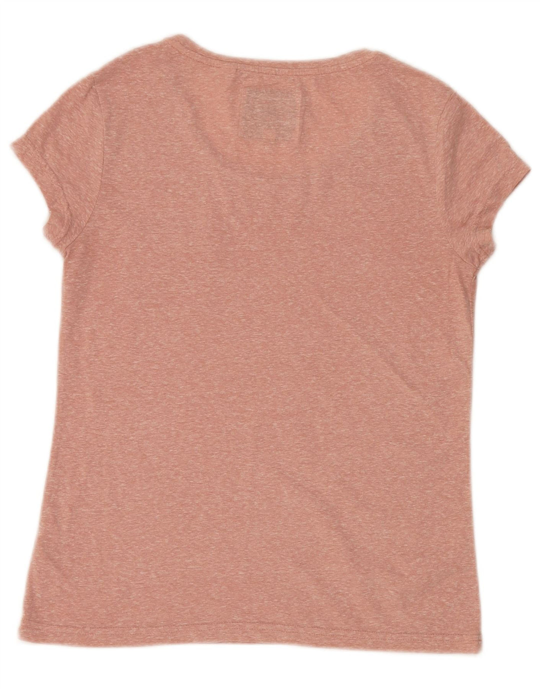 JACK WILLS Damen T-Shirt Top UK 6 XS Rosa geflecktes Polyester