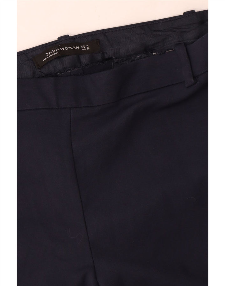 Schmale Freizeithose für Damen von Zara, Größe M, W28, L26, Marineblau