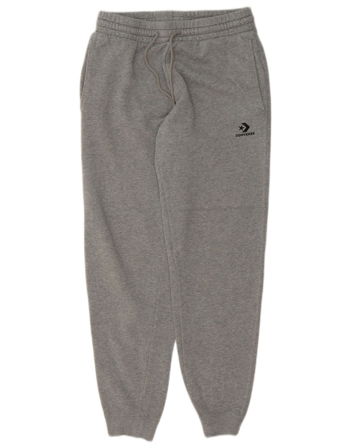 Converse Herren-Trainingshose, Jogginghose, Größe S, Grau, Baumwolle