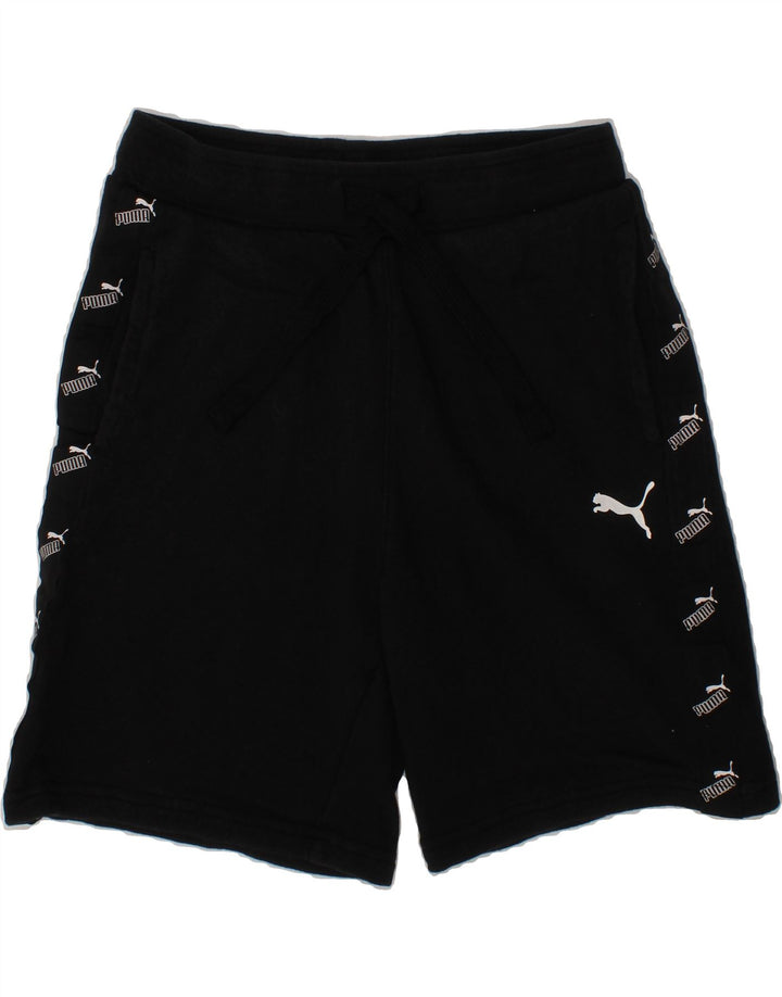 PUMA Boys Graphic Sport Shorts 10-11 Years Medium Black Vintage Puma and Second-Hand Puma from Messina Hembry 