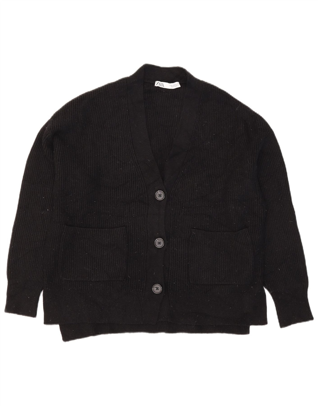 Zara Damen-Strickjacke in Übergröße, Gr. 14, mittelschwarz