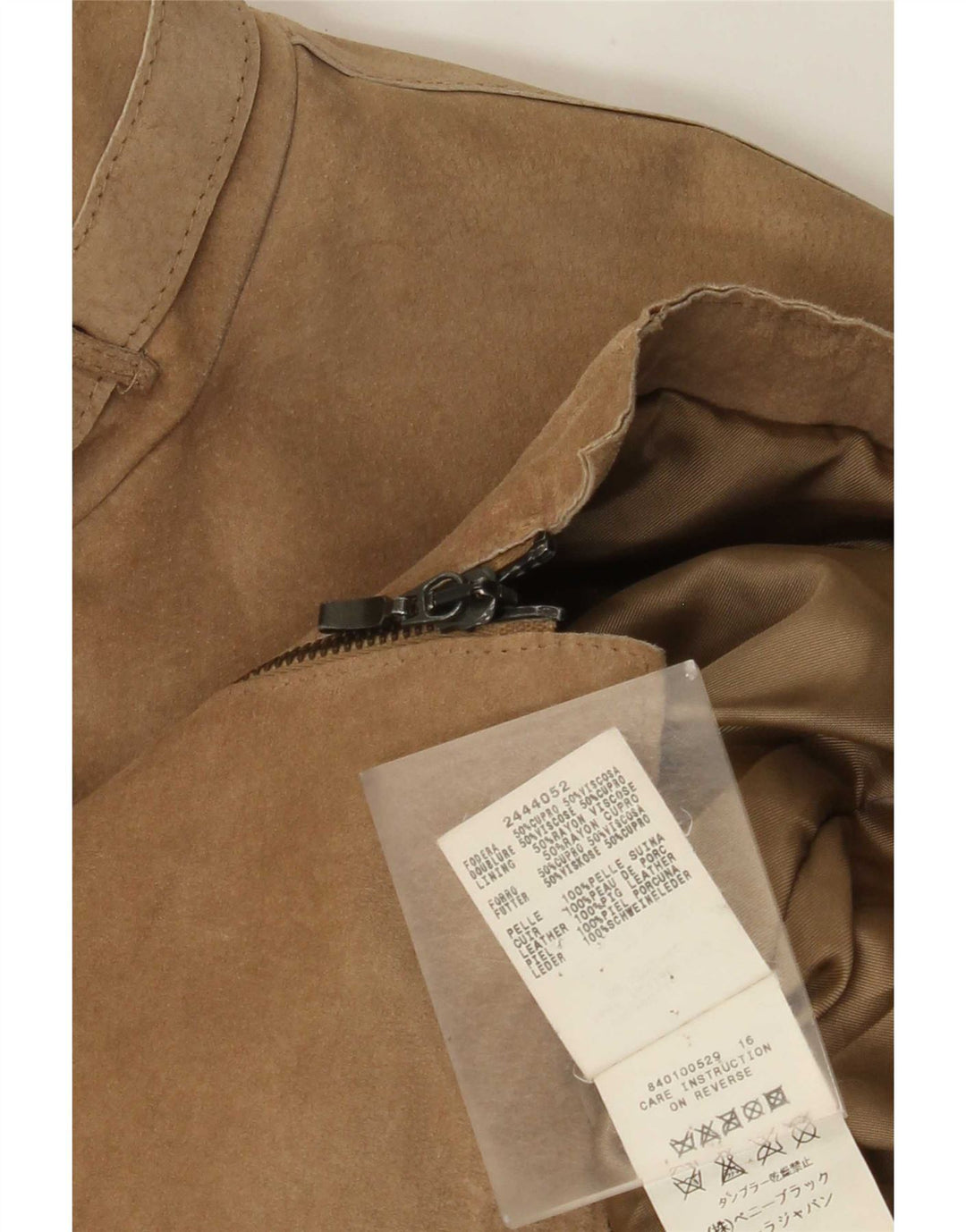 Penny Black Damen Wildlederjacke UK 12 Medium Beige Leder