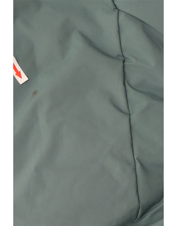 COLUMBIA Wattierter Herrenmantel mit Kapuze, UK 38, mittelblaues Farbblock-Polyester