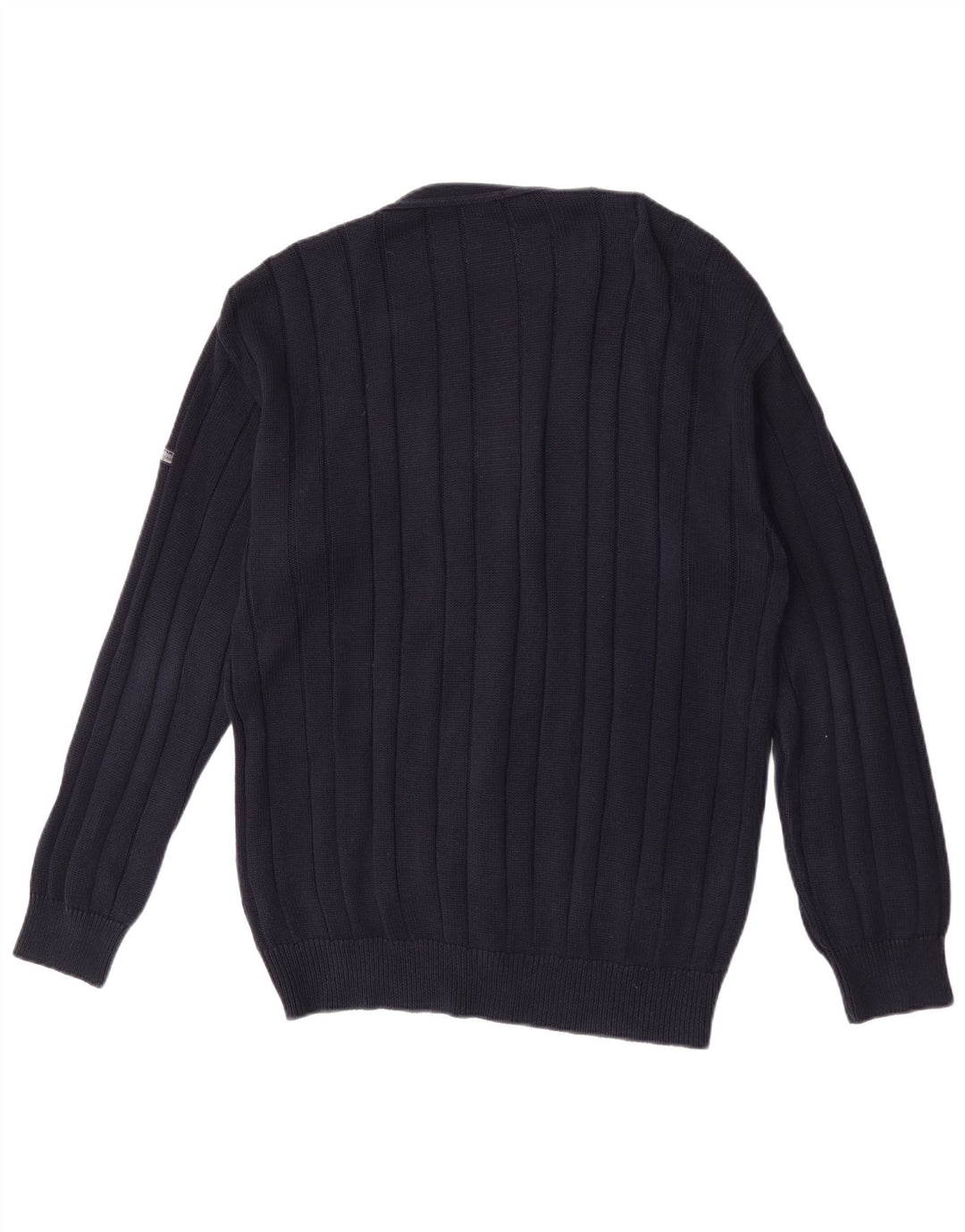 Sergio Tacchini Herren-Strickjacke aus mittelblauer Baumwolle