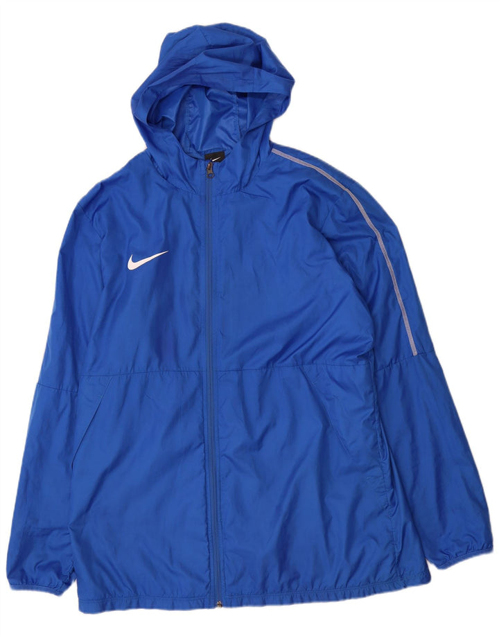 Nike Herren-Trainingsanzug mit Kapuze, Jacke, XL, blau, Polyester