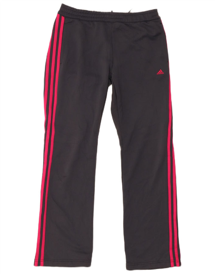 Adidas Damen Trainingshose Jogger UK 12 Mittelgraues Polyester