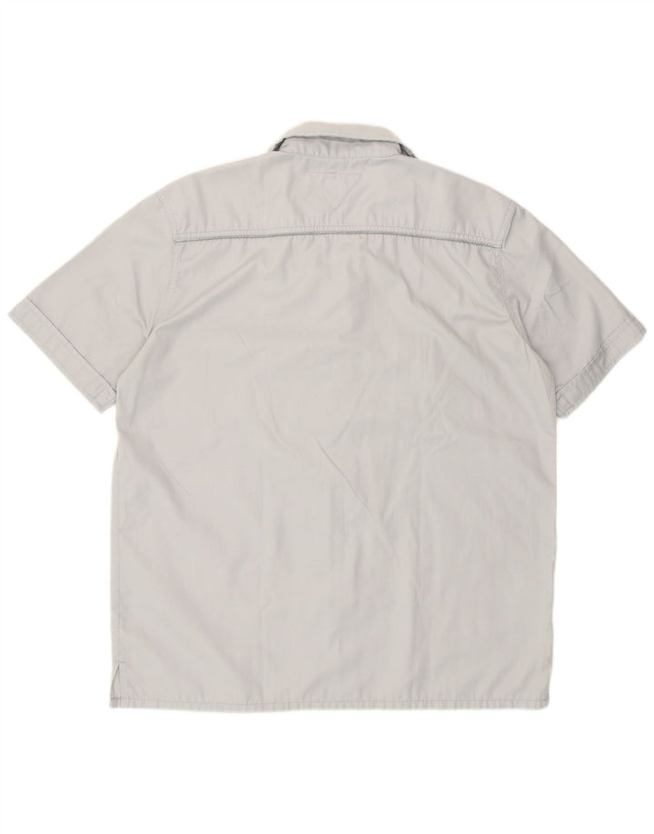 Meltin' Pot Herren Kurzarmhemd XL Grau Polyester
