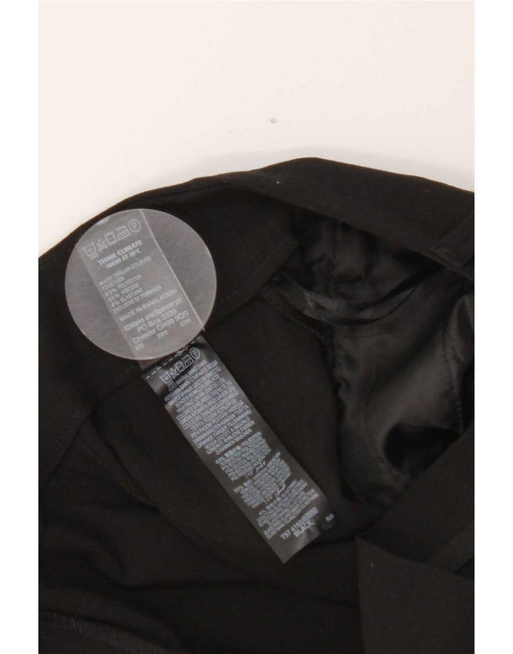 Marks & Spencer Damen Bleistiftrock UK 12 Medium W30 Schwarz Polyester
