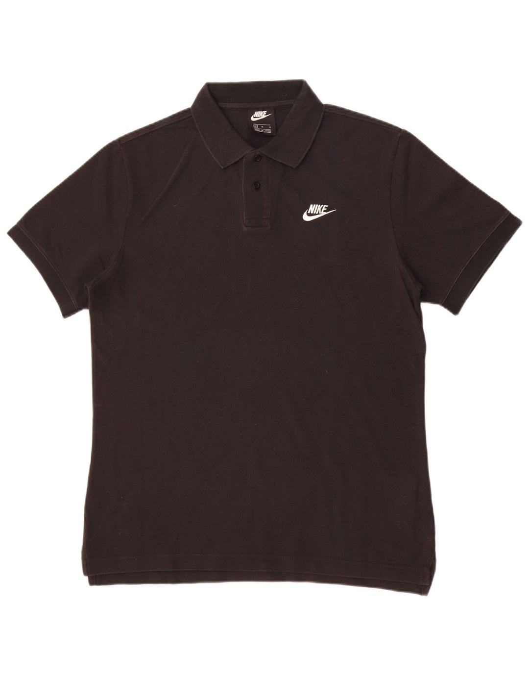 Nike Herren-Poloshirt, mittelgroß, schwarze Baumwolle