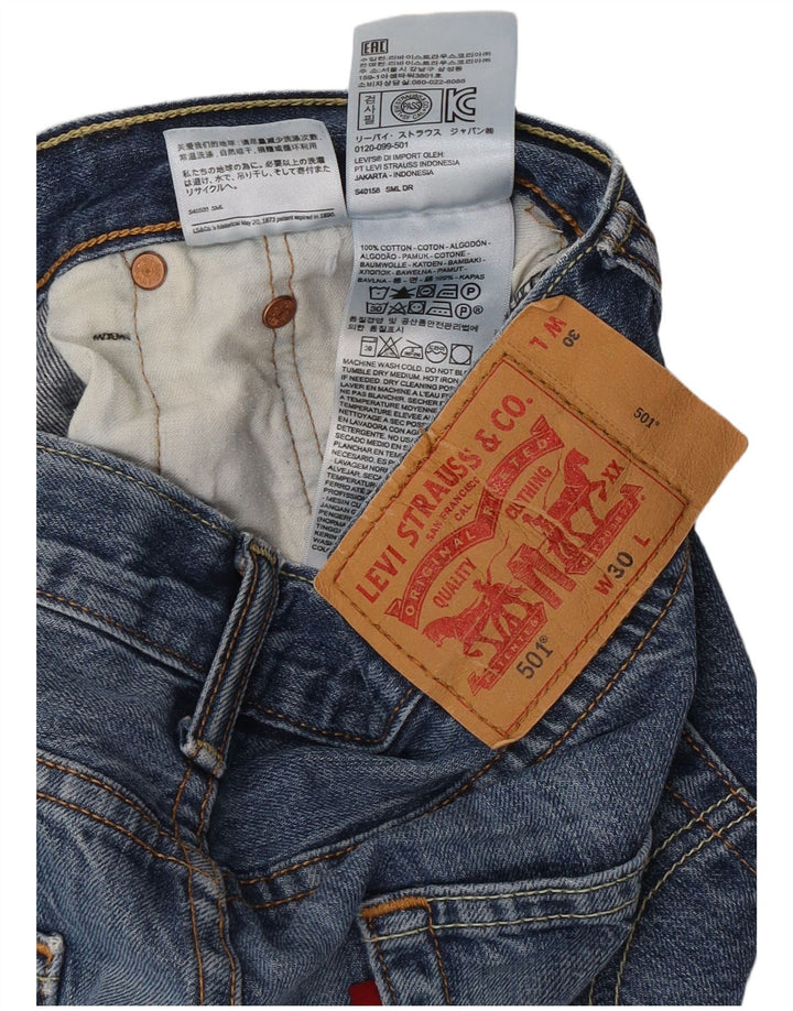 Levi's Herren 501 Denim Shorts W30 mittelblaue Baumwolle