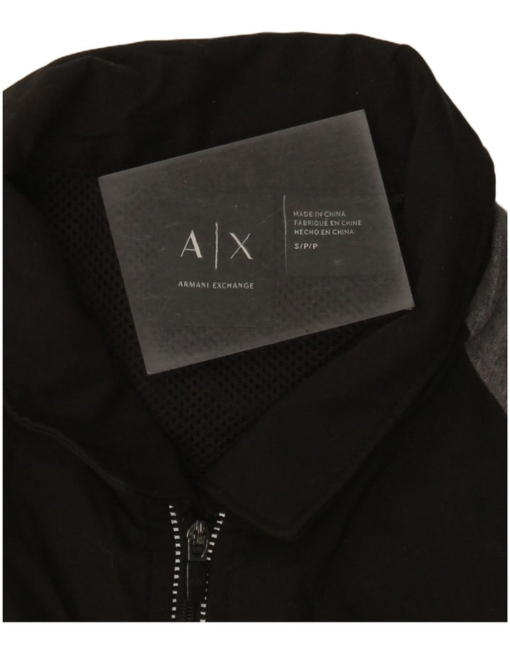 Armani Exchange Herren-Poloshirt mit Grafik, Größe S, Schwarz, Farbblock