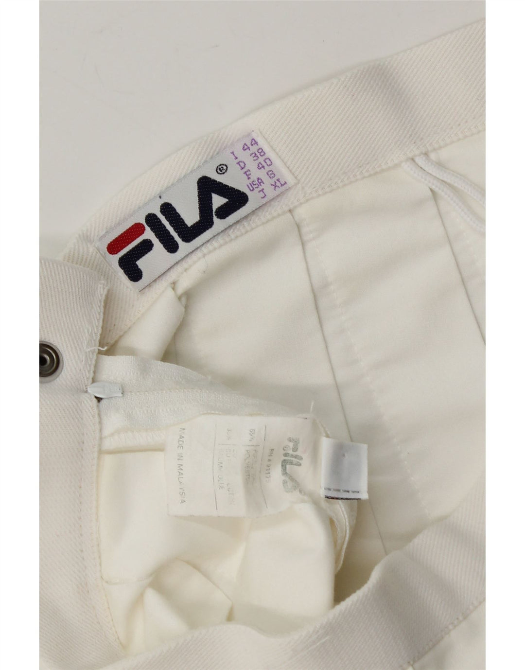 FILA Womens Pleated Tennis Skirt IT 44 Medium W30  White Polyester Vintage Fila and Second-Hand Fila from Messina Hembry 