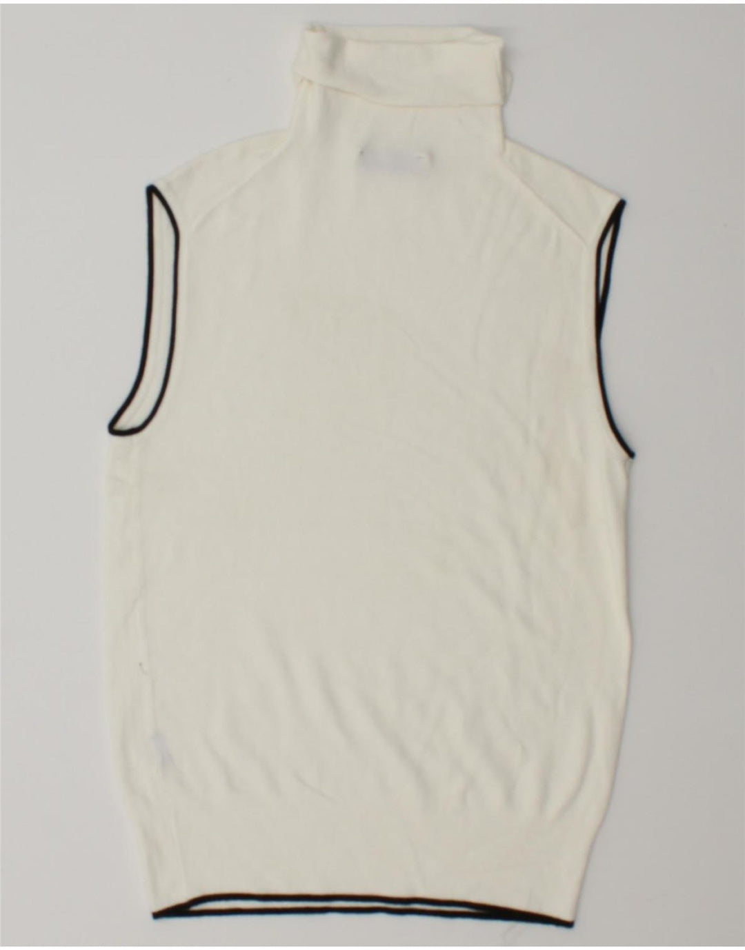 Zara Damen Weste Tank Top UK 12 Medium Weiß