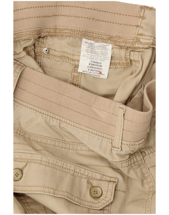 LEE Damen gerade Cargo-Capri-Hose, US 8, mittel, W30, L18, beige Baumwolle