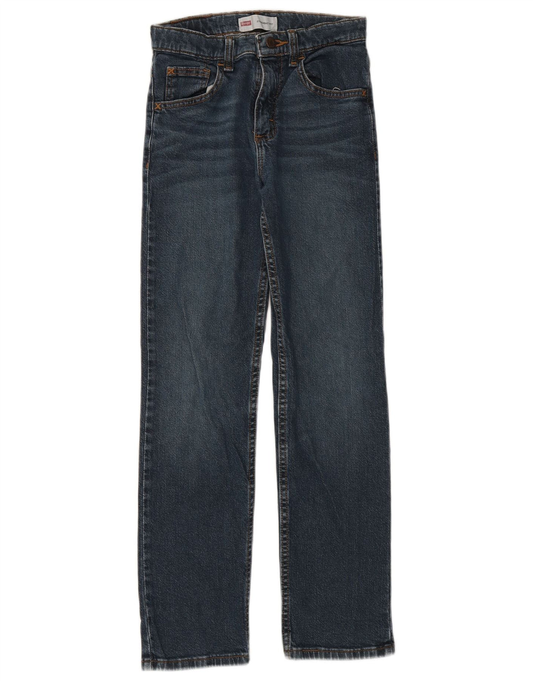 Wrangler Straight Jeans für Jungen, 11–12 Jahre, W24, L28, blaue Baumwolle