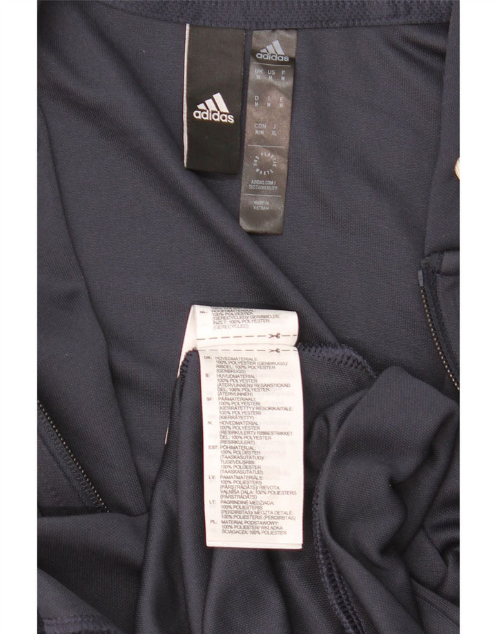 ADIDAS Herren Aeroready Zip Hoodie Pullover Medium Marineblau Polyester